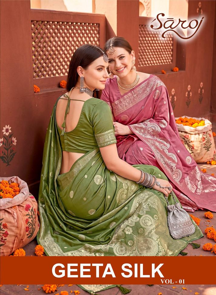 Saroj Geeta Silk vol.1 Silk saree in surat with price wholesale
