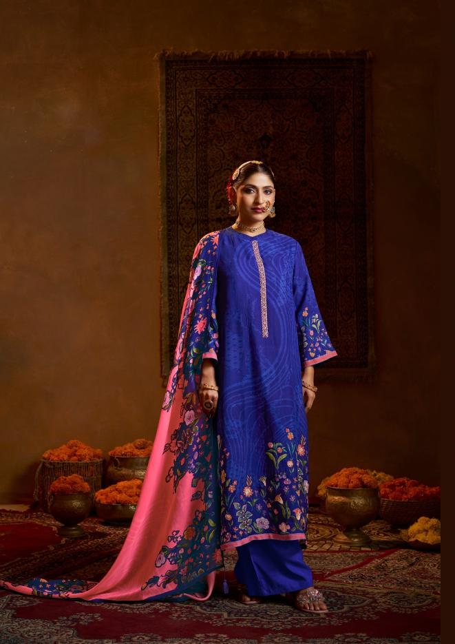 Shiddat Bellrose 701 catalog wholesale salwar kameez baandhani by sargam prints