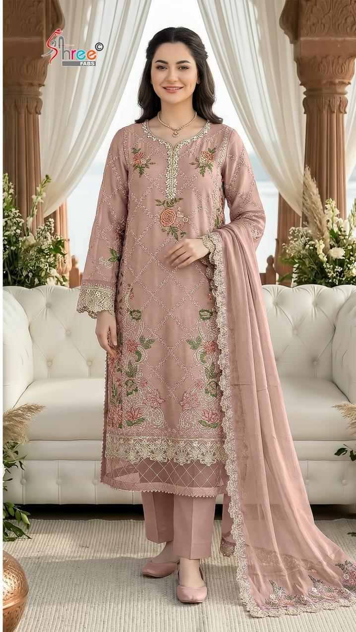 Shree Fabs 5607 catalog pakistani lawn suits wholesale india