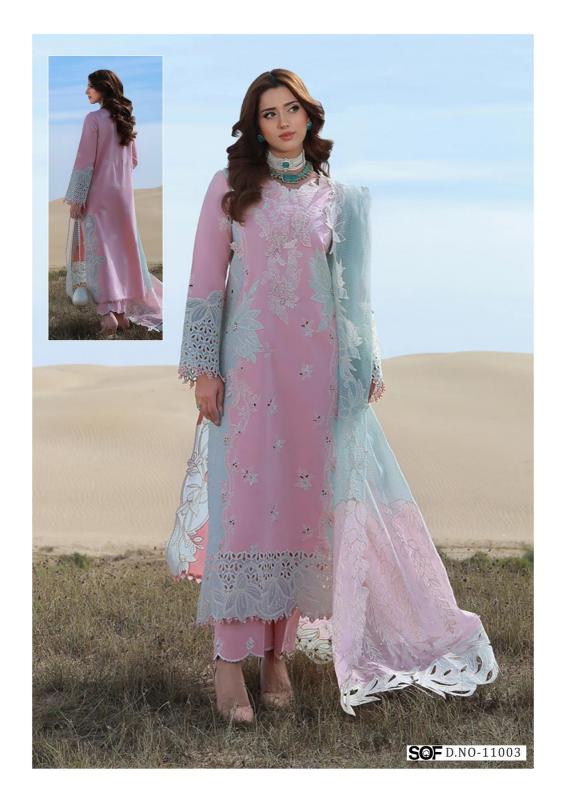 Sof Aliya B Vol 11 – Karachi Kurti Pant With Dupatta Wholesale Catalog