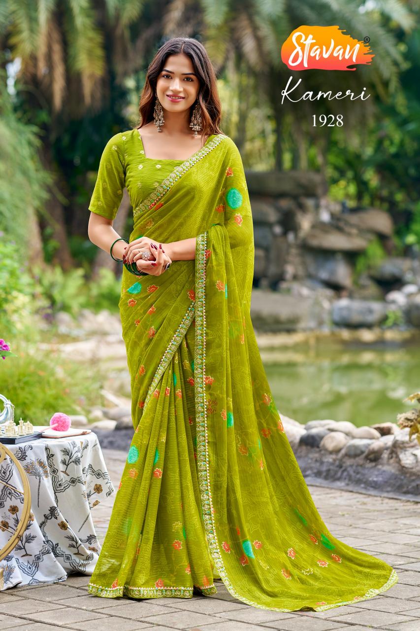 Stavan Kameri catalog wholesale chiffon sarees