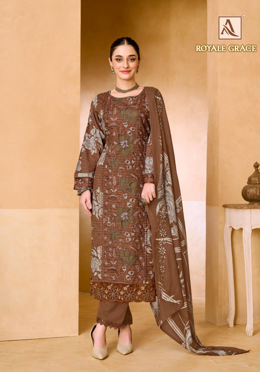 Alok Royale Grace catalog surat dress material wholesalers online