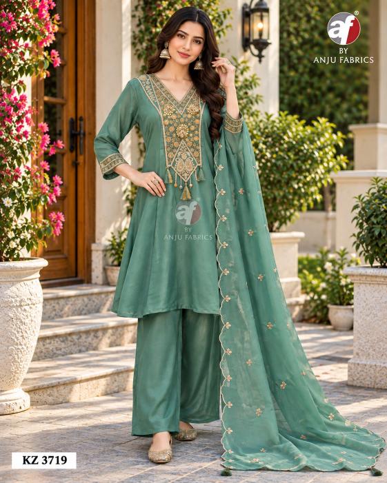 Anju Fabrics 3719 catalog wholesale dealer for kurti