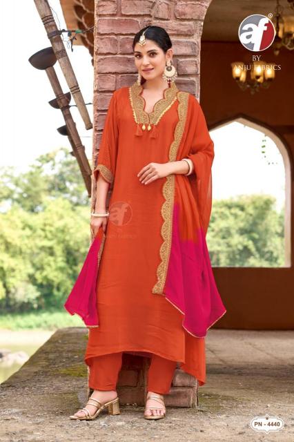 Anju Fabrics 4440 catalog udghatan kurti wholesale