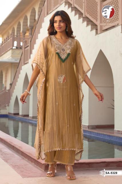 Anju Fabrics 5329 catalog kaftan kurti