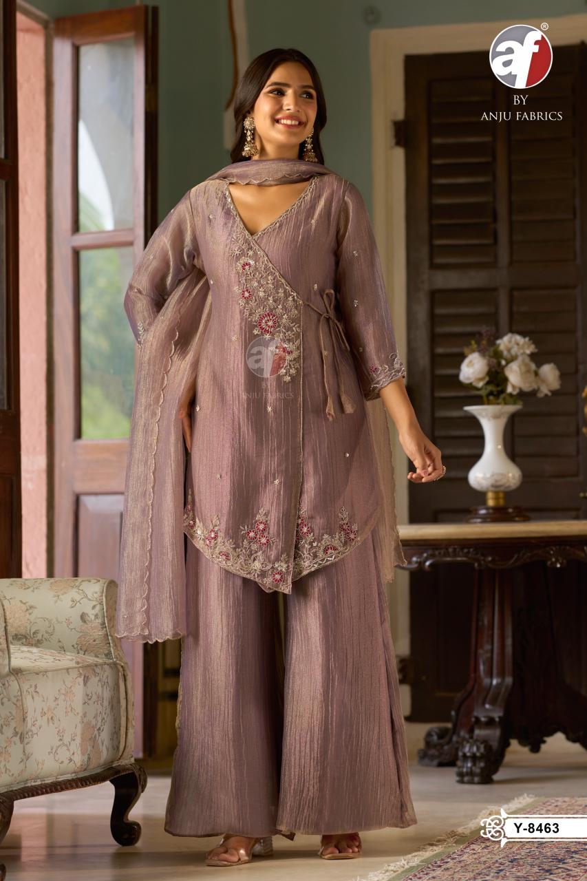 Anju Fabrics 8463 catalog wholesale designer kurtis in india