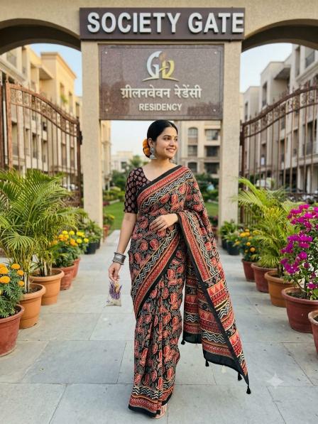 Dazira GC vol 54 catalog ajrakh sarees wholesale