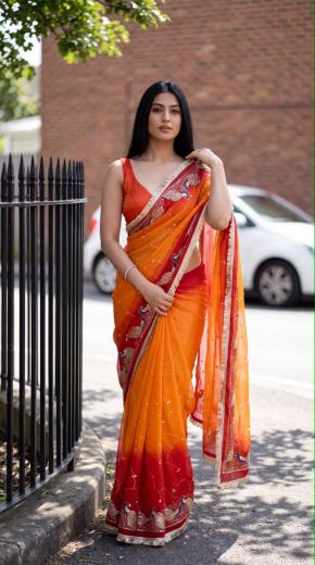 Dazira Georgette vol 76 catalog georgette sarees wholesale in surat