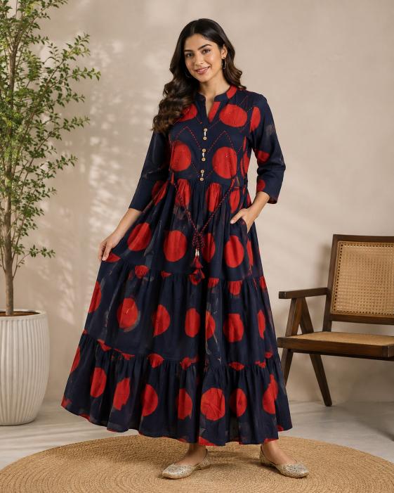 Felocity Premium Cotton vol 122 Catalog wholesale gown style kurti