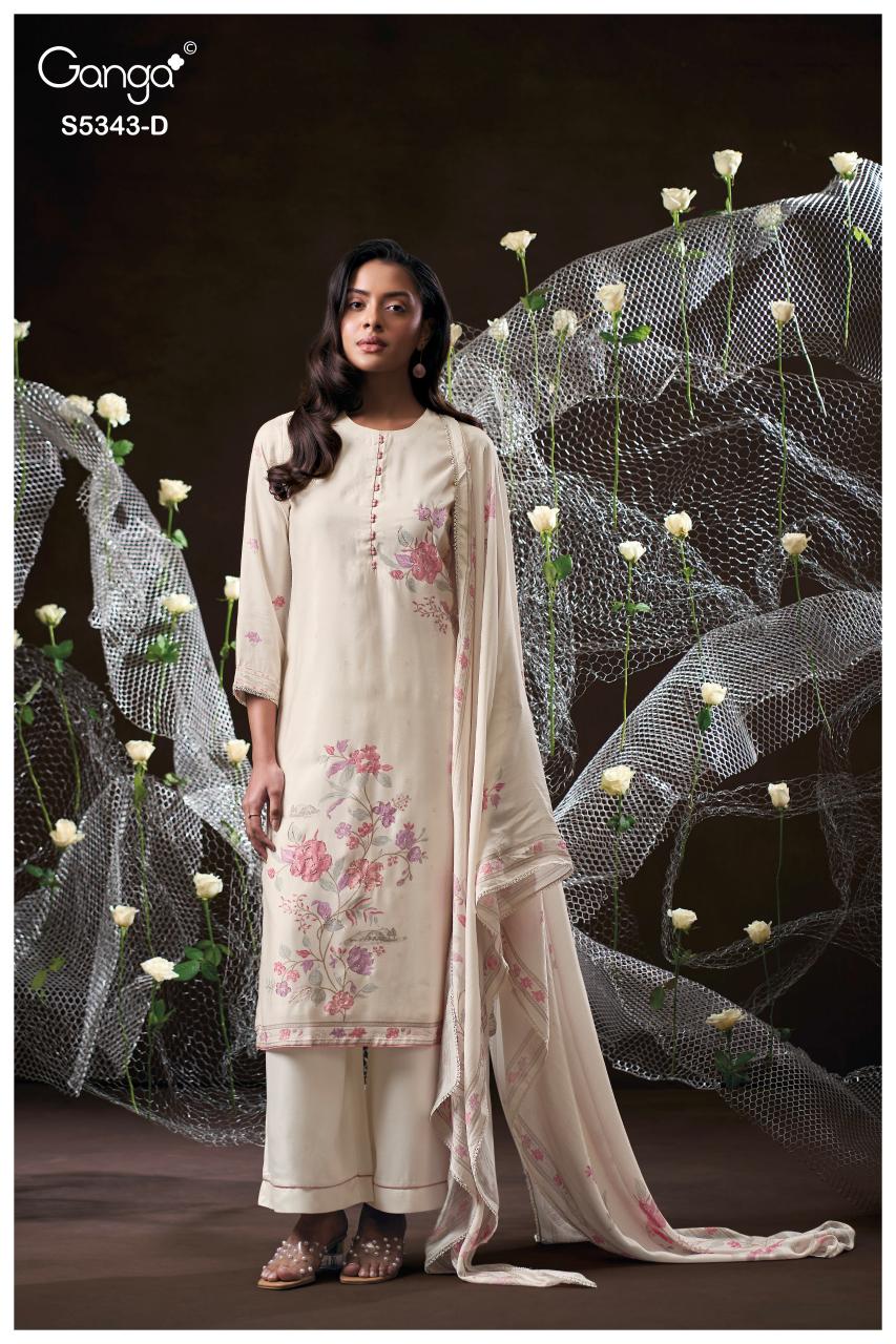 Ganga Hrushel 5343 catalog wholesale salwar kameez alveera