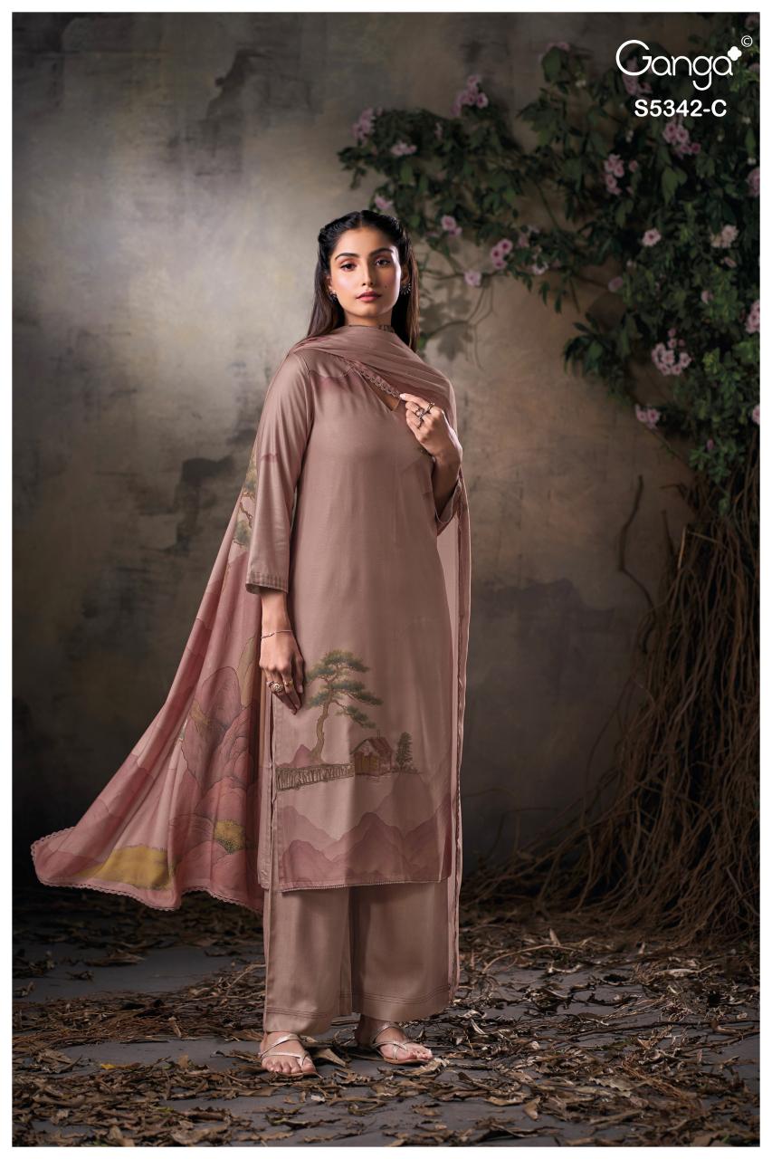 Ganga Jorein 5342 catalog wholesalers of salwar kameez in park street