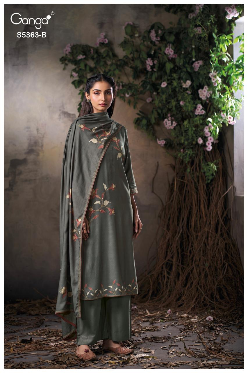 Ganga Mirvie 5363 catalog wholesale suppliers of salwar kameez in kolkata