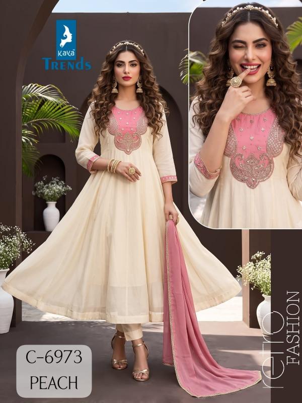 Kaya 6973 catalog textile wholesale kurti market