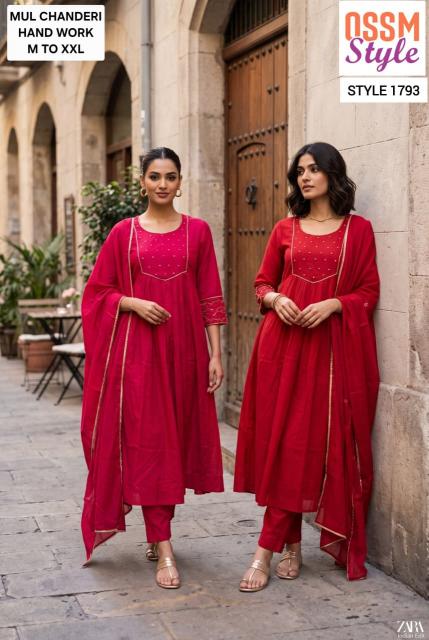 Ossm 1793 catalog designer kurtis wholesaler in jaipur
