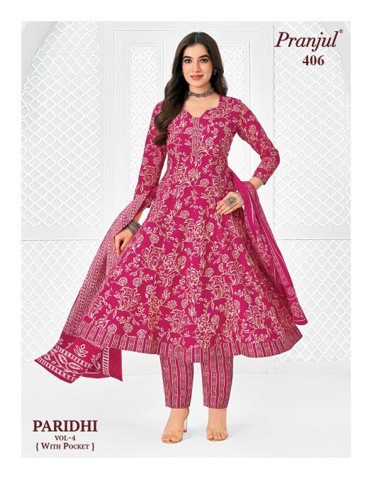Pranjul Paridhi Vol-4 – Anarkali Style Kurti Pant With Dupatta - Wholesale Catalog