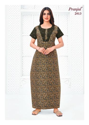 Pranjul Pragati Vol-20 – Cotton Nighty - Wholesale Catalog
