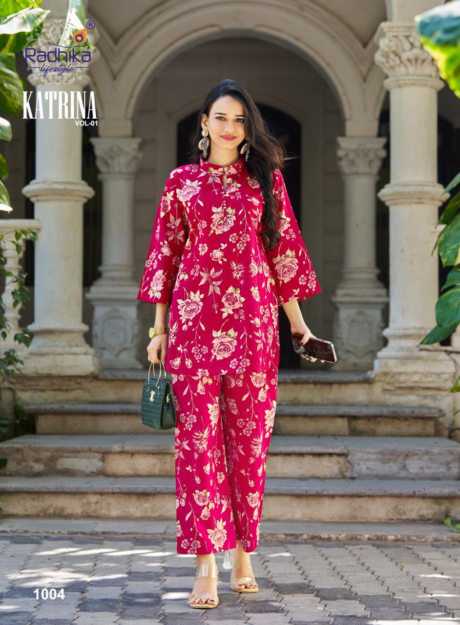 Radhika LifeStyle Katrina vol 1 catalog coord set wholesale in Delhi