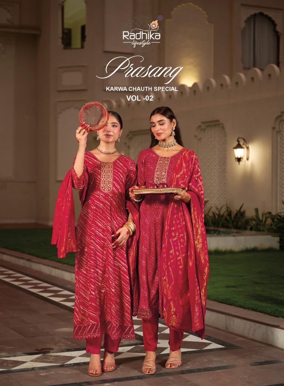 Radhika LifeStyle Prasang vol 2 catalog wholesale anarkali kurtis in surat