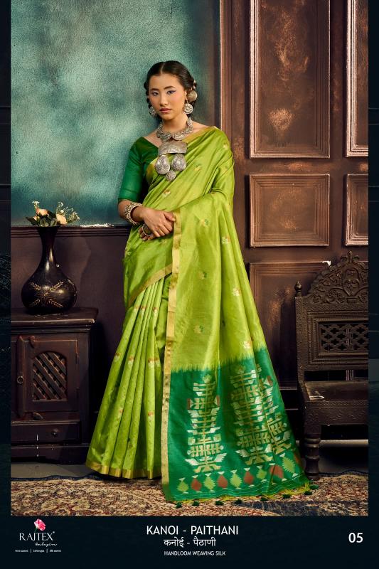 Rajtex Kanoi Paithani catalog handloom sarees wholesale market