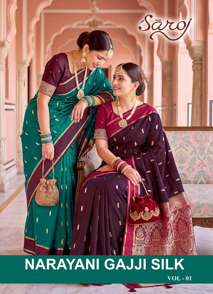 Saroj  Narayani gajji silk vol.1 Gajji silk saree in surat price wholesale