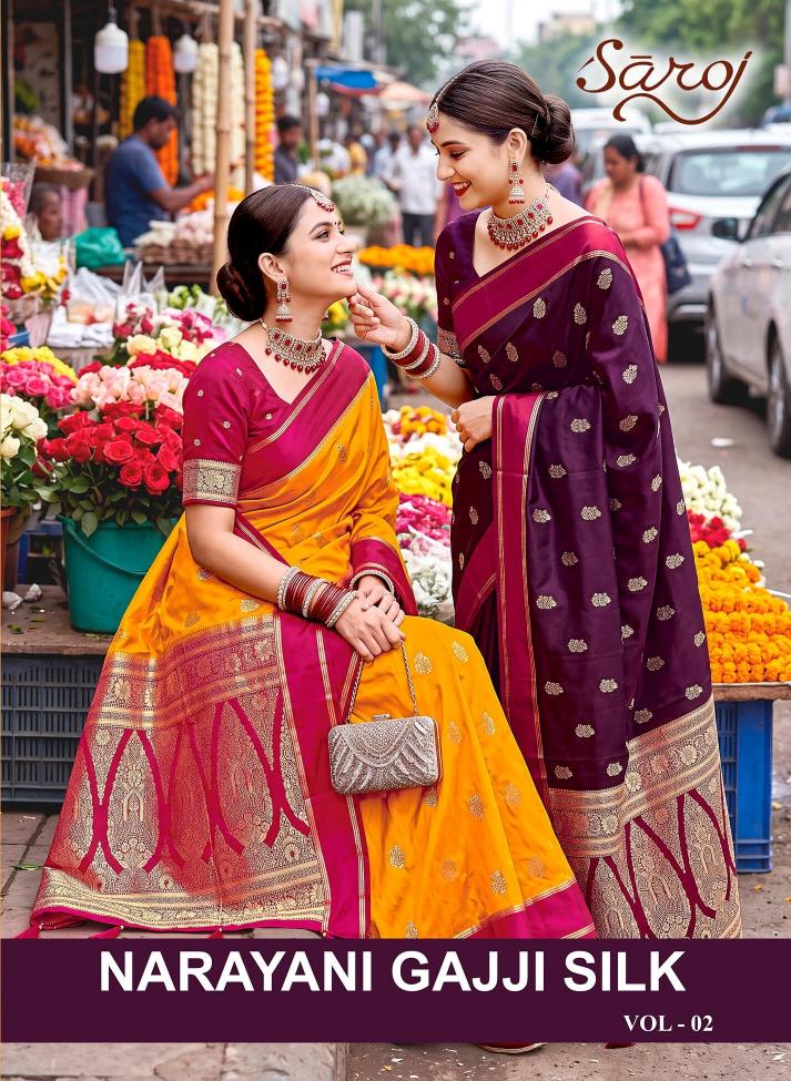 Saroj Narayani gajji silk vol.2 gajji silk saree in surat price wholesale