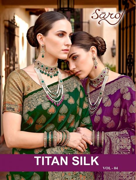 Saroj Titan silk vol.4 soft silk saree in surat with price wholesale