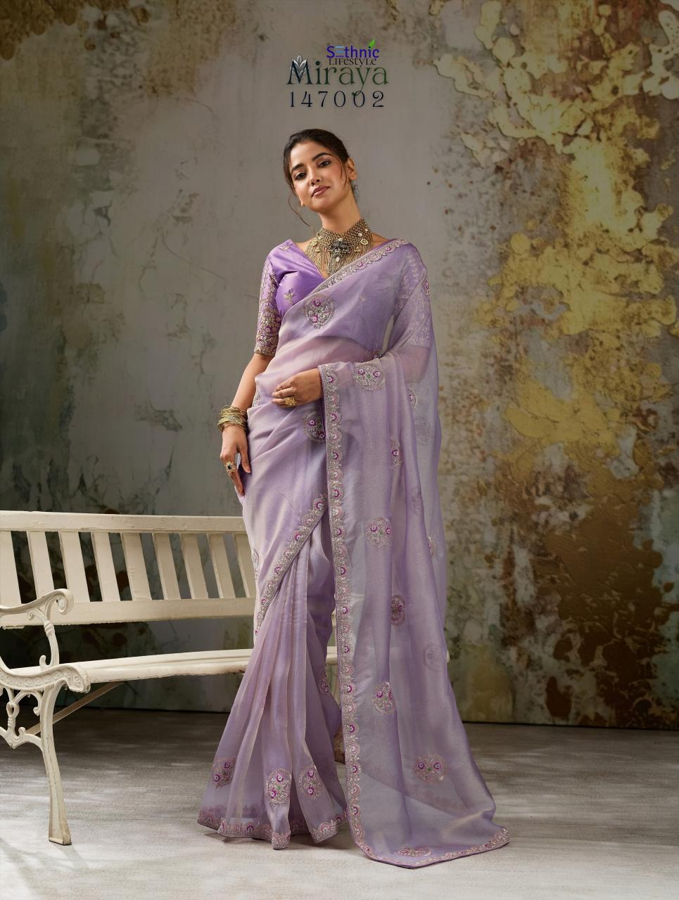 Sethnic Miraya catalog saree cover wholesale market in mumbai