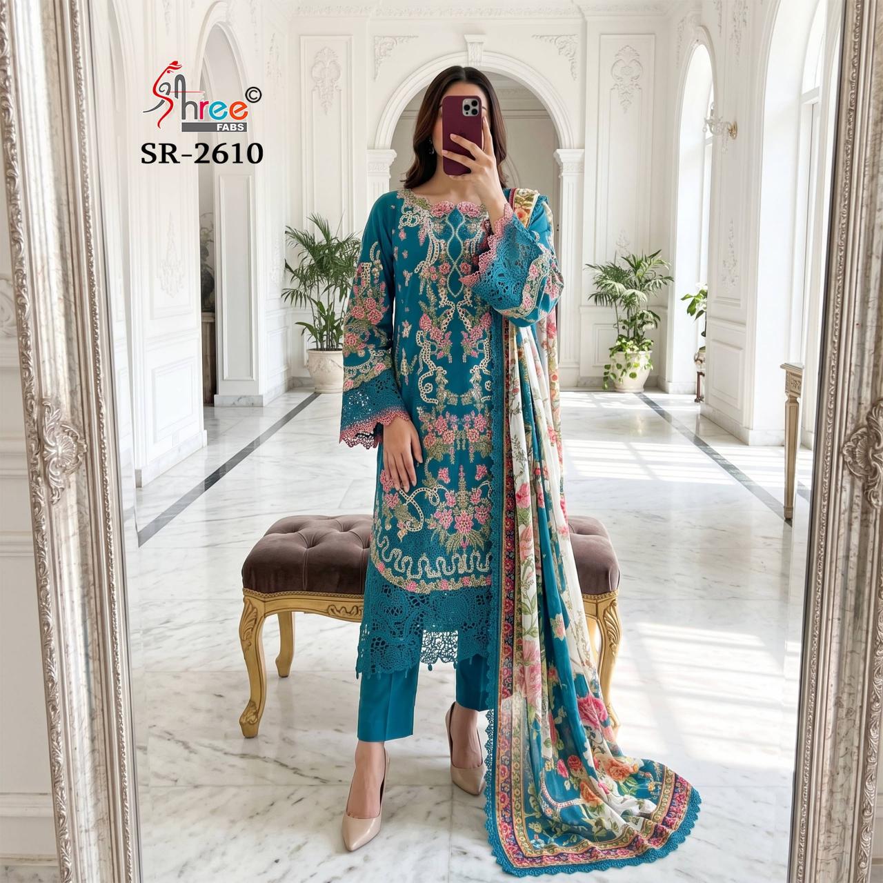Shree Fabs 2610 catalog pakistani wholesale suits on approval