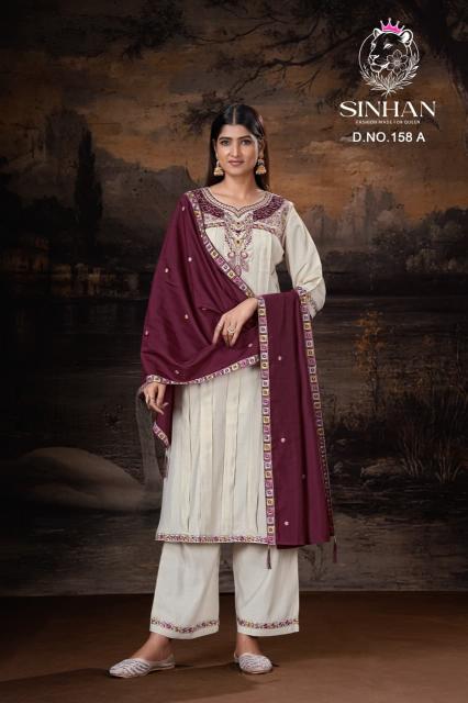 Sinhan 158 catalog best designer kurtis mumbai wholesale