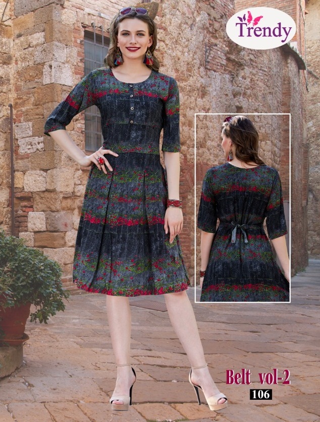 Belts Vol 2 By Trends Fashion Printed Kurti Catalogue