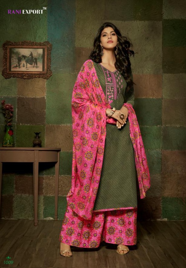 Rani Export By Kashida Kari Designer Dress Materials
