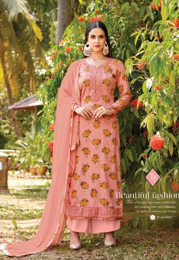Saho Designer Dress Materials Catalogue By Tanishak Fashion
