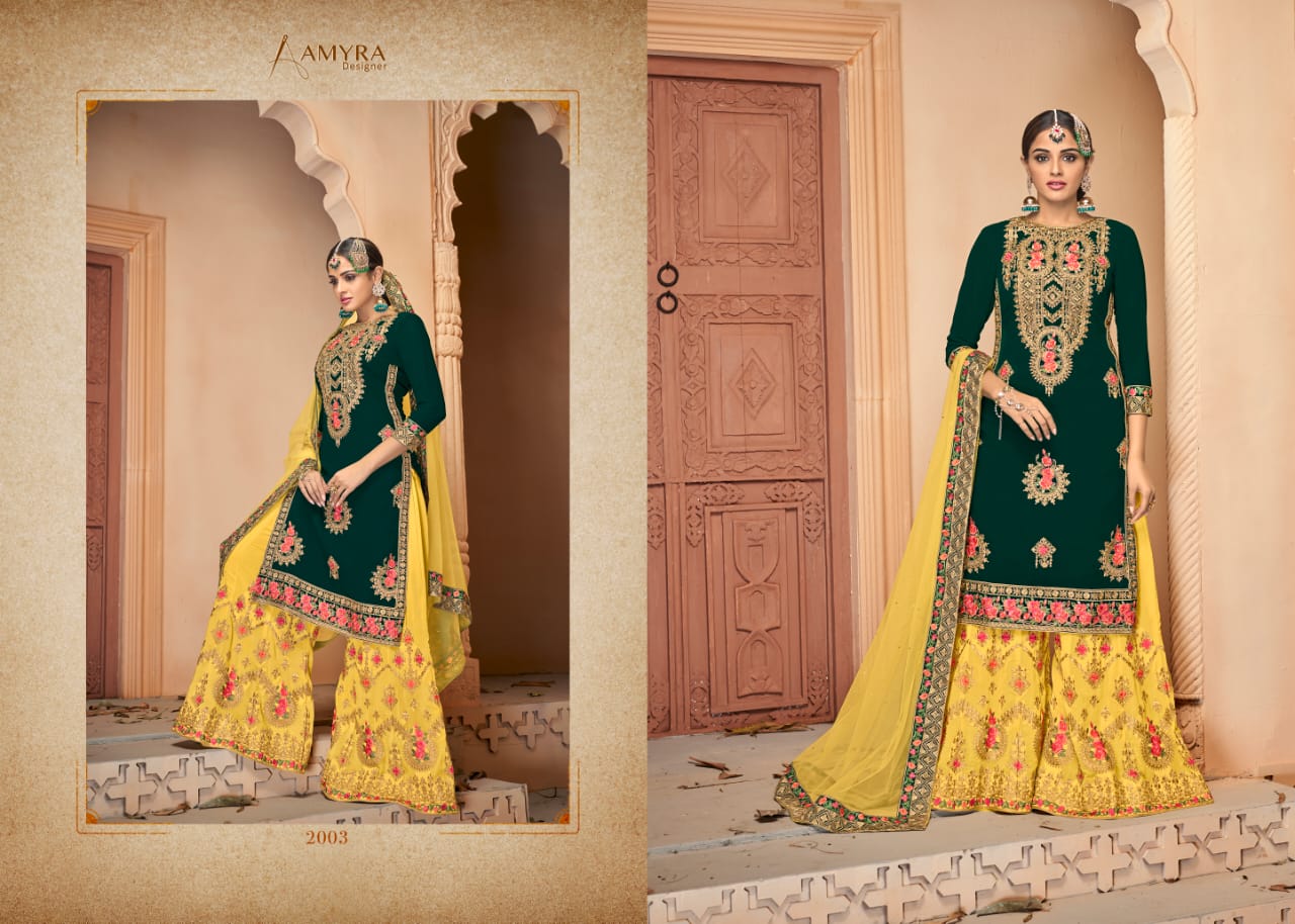 Amyra Fashion By Gulnaaz Embroidery Salwar Kameez Catalogue