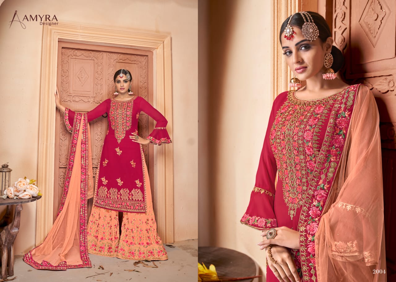 Amyra Fashion By Gulnaaz Embroidery Salwar Kameez Catalogue