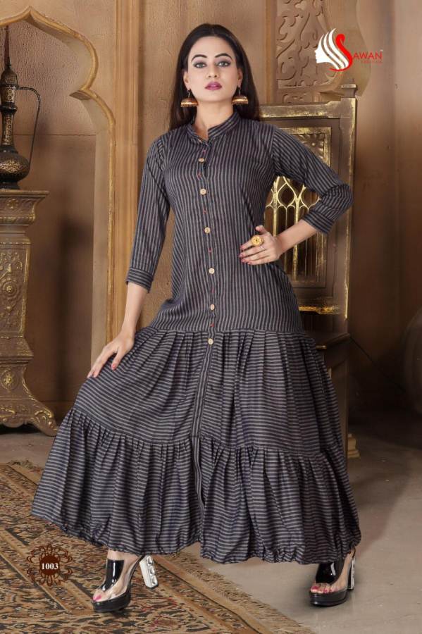 Angelina Vol 1 By Sawan Creations Designer Kurtis Catalogue