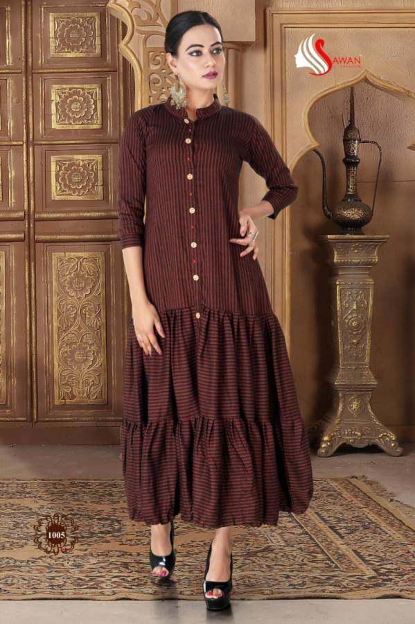 Angelina Vol 1 By Sawan Creations Designer Kurtis Catalogue