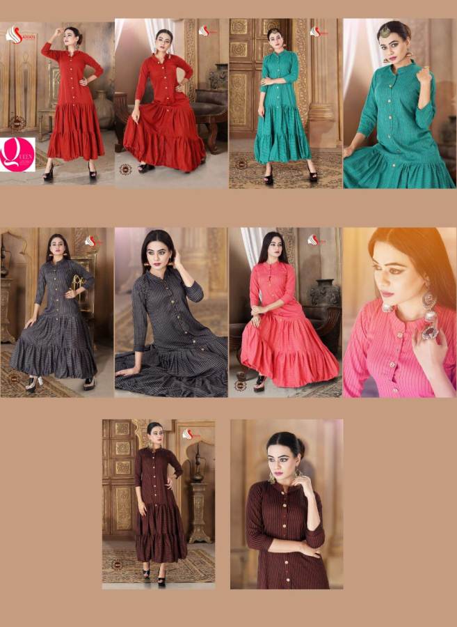 Angelina Vol 1 By Sawan Creations Designer Kurtis Catalogue