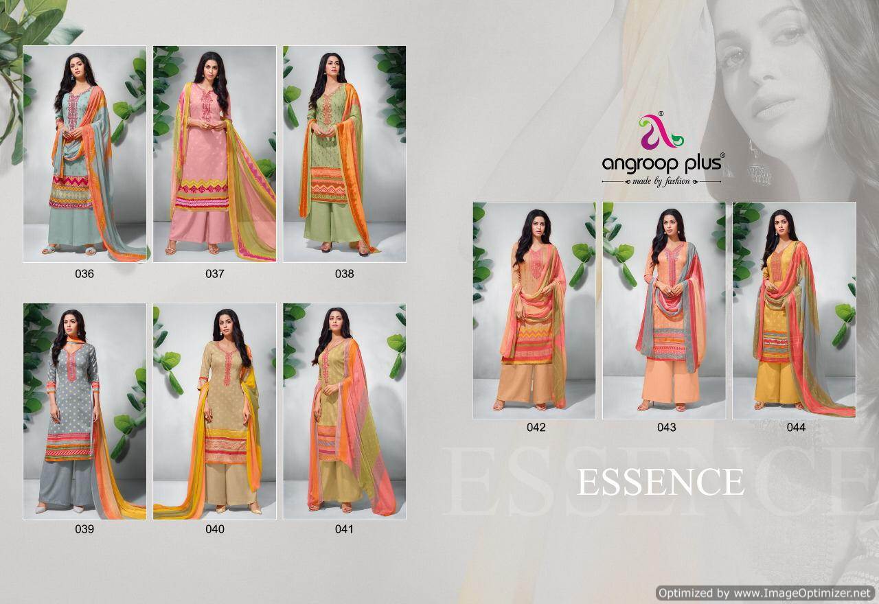 Essence By Angroop Plus Cotton Dress Materials Catalogue