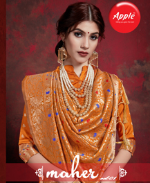 Maher Vol 1 By Apple Fashion Designer Sarees Catalogue