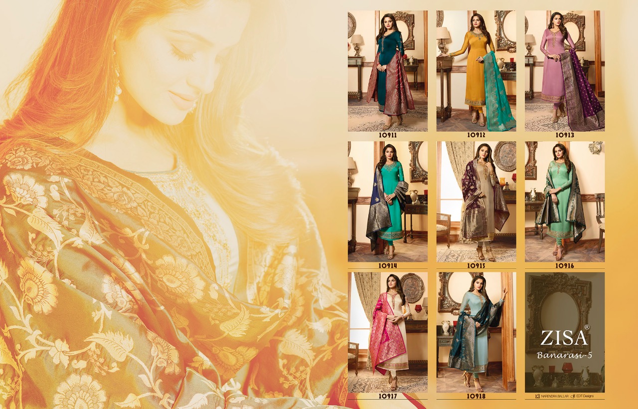 Banarasi Vol 5 By Zisa Fashion Salwar Kameez Catalogue
