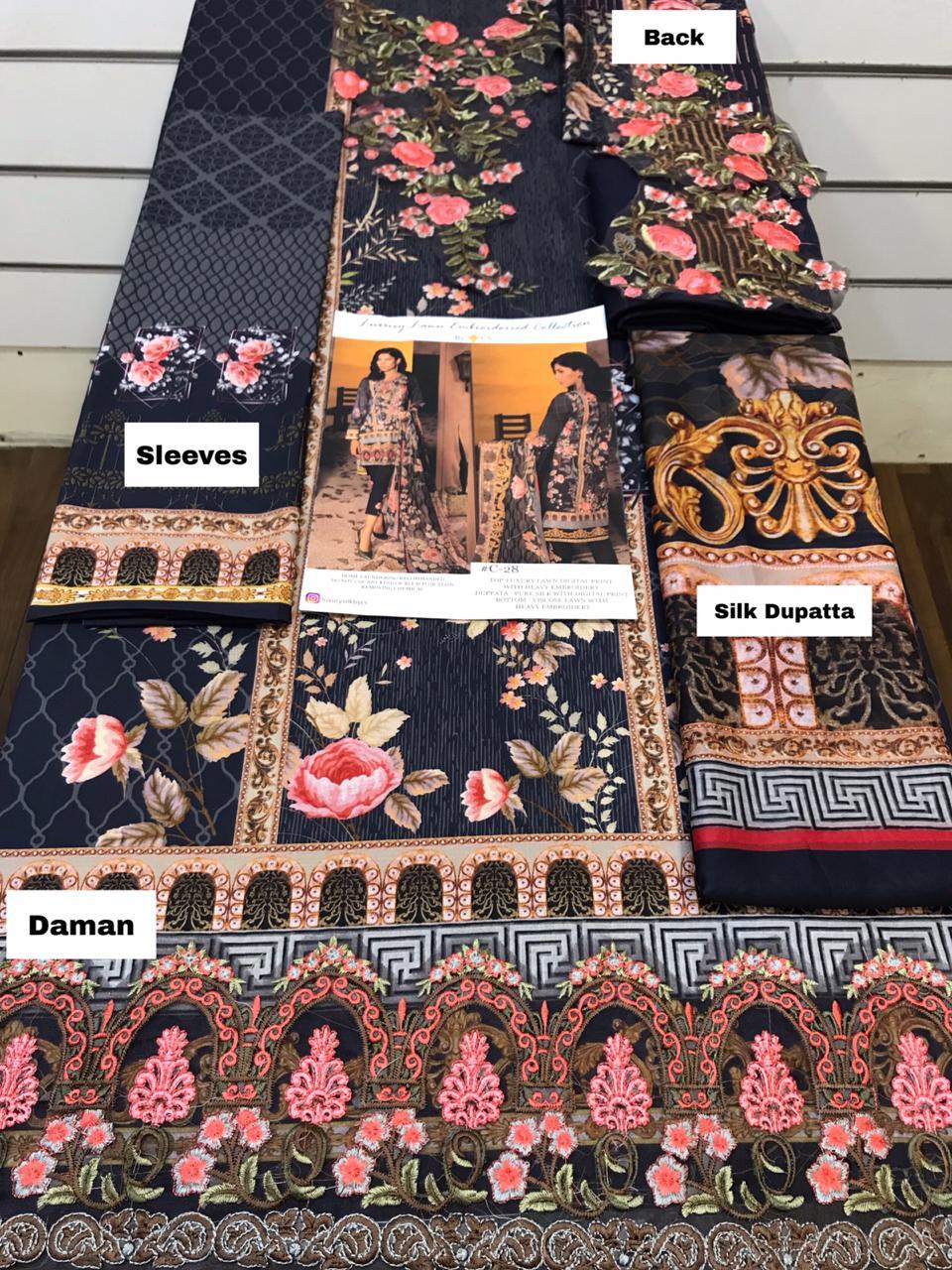 Cs Luxury Vol 7 Karachi Dress Materials Catalogue