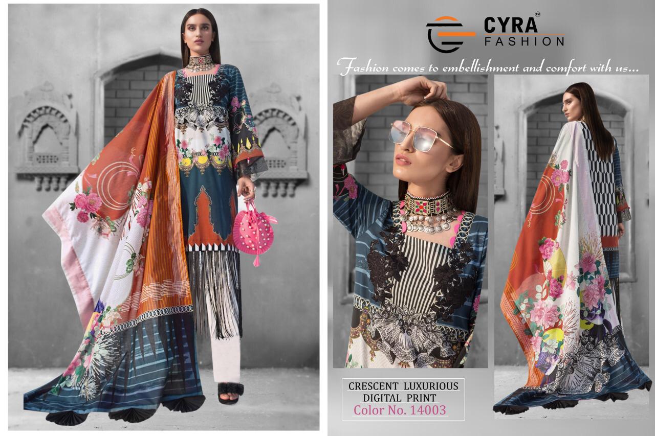 Crescent Luxurious By Cyra Fashion Pakistani Salwar Suit Catalogue