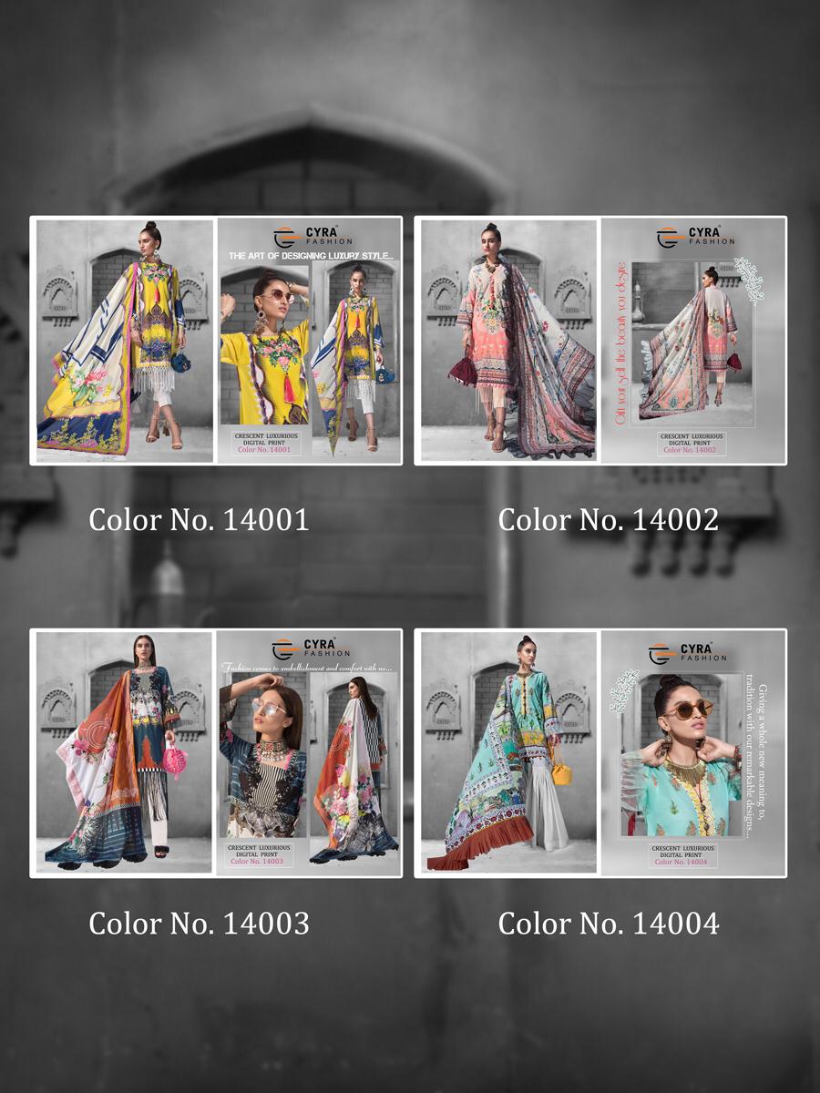 Crescent Luxurious By Cyra Fashion Pakistani Salwar Suit Catalogue