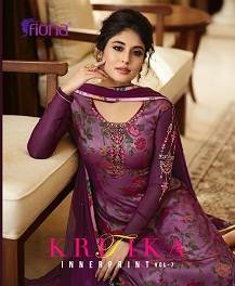 Kritika Vol 7 By Fiona Churidar Salwar Suit Catalogue