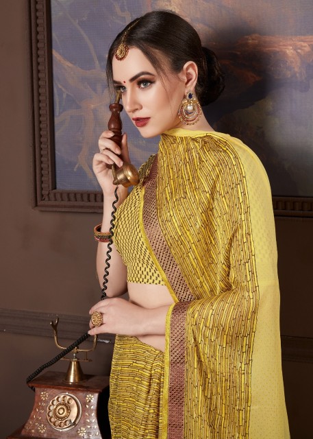 Gracie Chaina Chiffon  Printed Saree Catalogue By Kodas Group