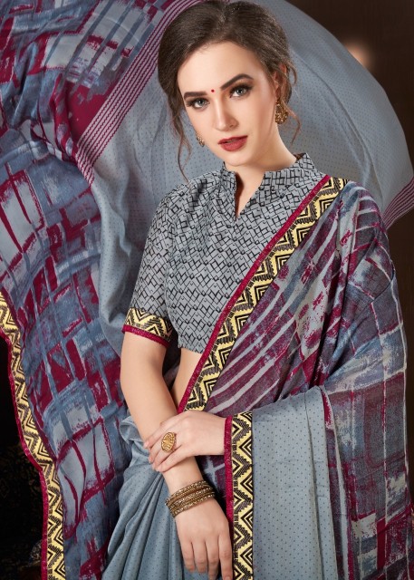 Gracie Chaina Chiffon  Printed Saree Catalogue By Kodas Group