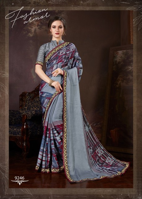 Gracie Chaina Chiffon  Printed Saree Catalogue By Kodas Group