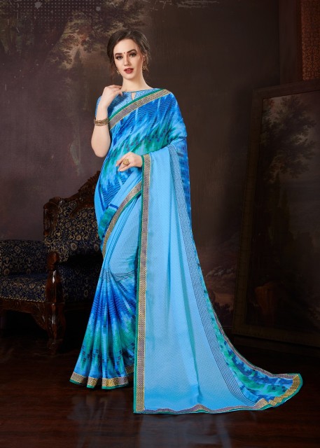 Gracie Chaina Chiffon  Printed Saree Catalogue By Kodas Group