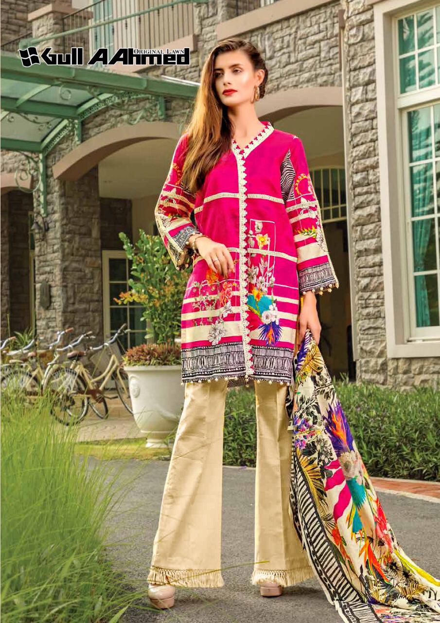 Gul Ahmed Lawn Vol 2 Printed Cotton  Salwar Kameez