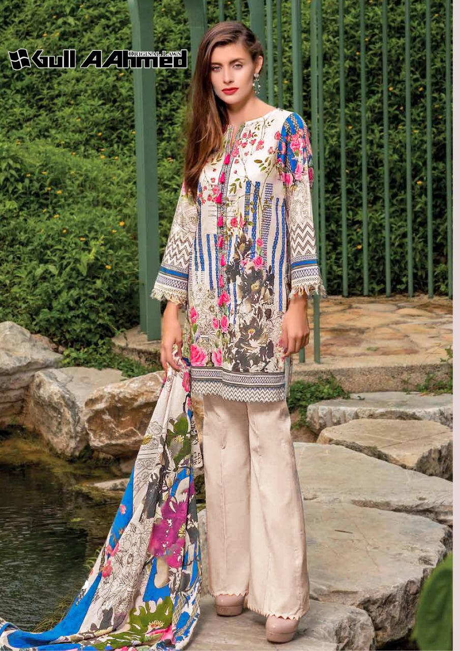 Gul Ahmed Lawn Vol 2 Printed Cotton  Salwar Kameez